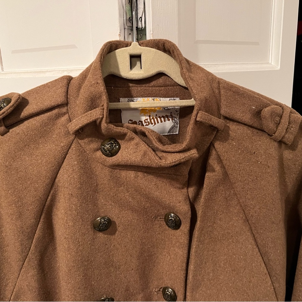 Beige Cape Coat - Picture 8 of 9